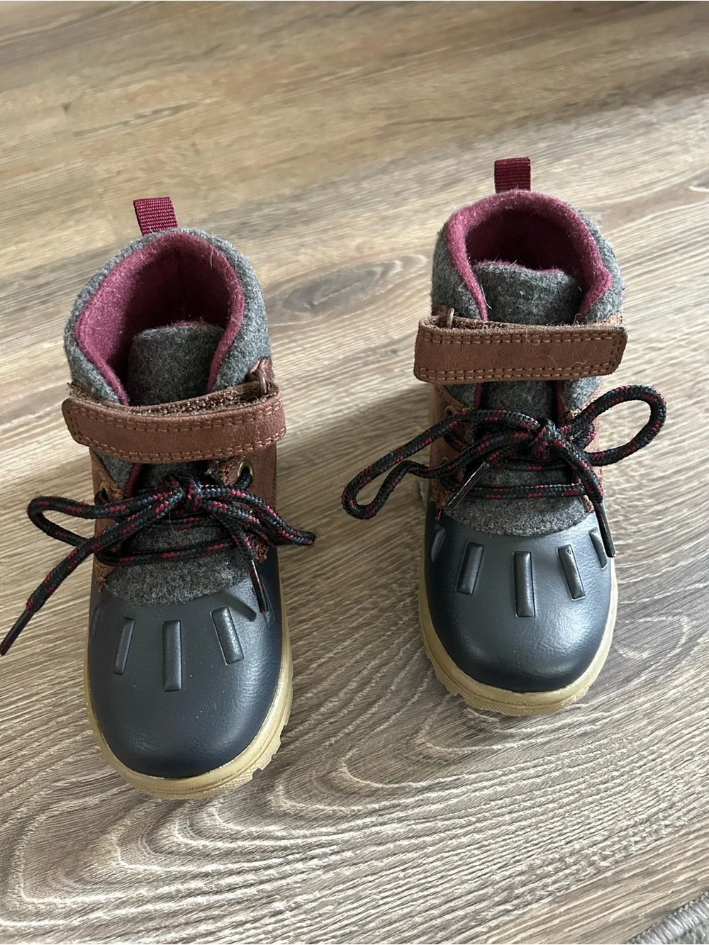Carter's Brown, Gray and Red Kids Adventure Snow Boot